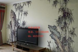 电视背景墙绘